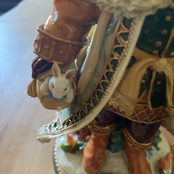 Rare Fitz and Floyd Clairmont Christmas Musical Santa Plays Deck The Halls 9.5” - Picture 10 of 17